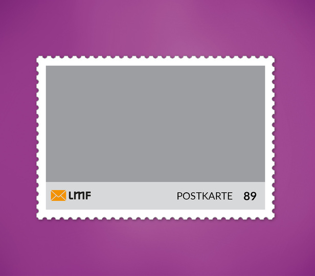 Briefmarke Postkarte quer-0