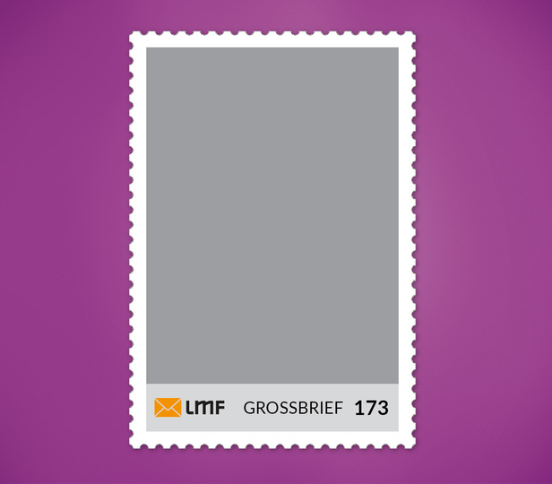 Briefmarke Großbrief hoch-0