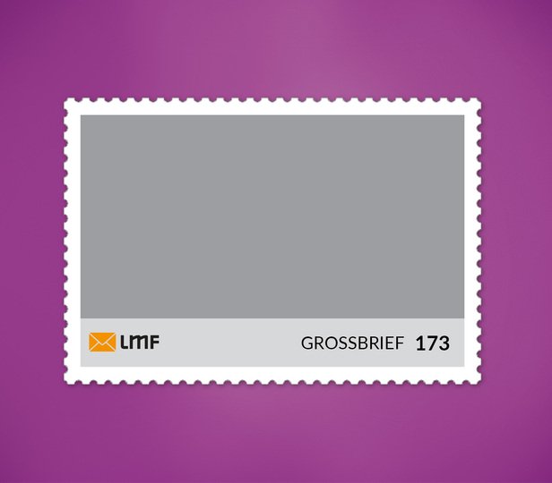 Briefmarke Großbrief quer-0